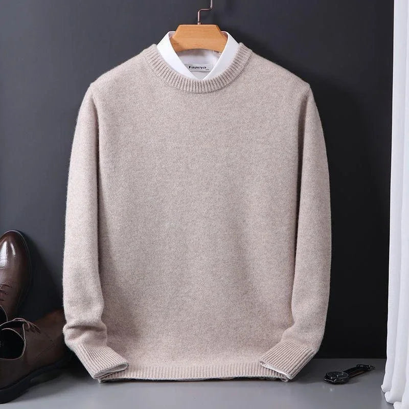 Pull D’Hiver Décontracté En Cachemire Pour Homme | Manches Longues