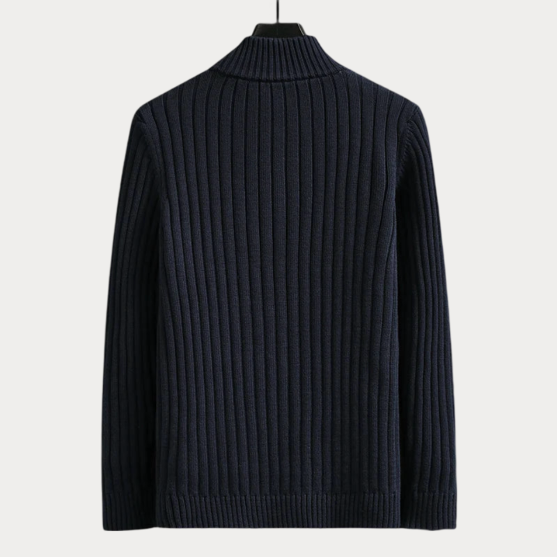 Pull Décontracté À Manches Longues Pour Homme | Col Montant