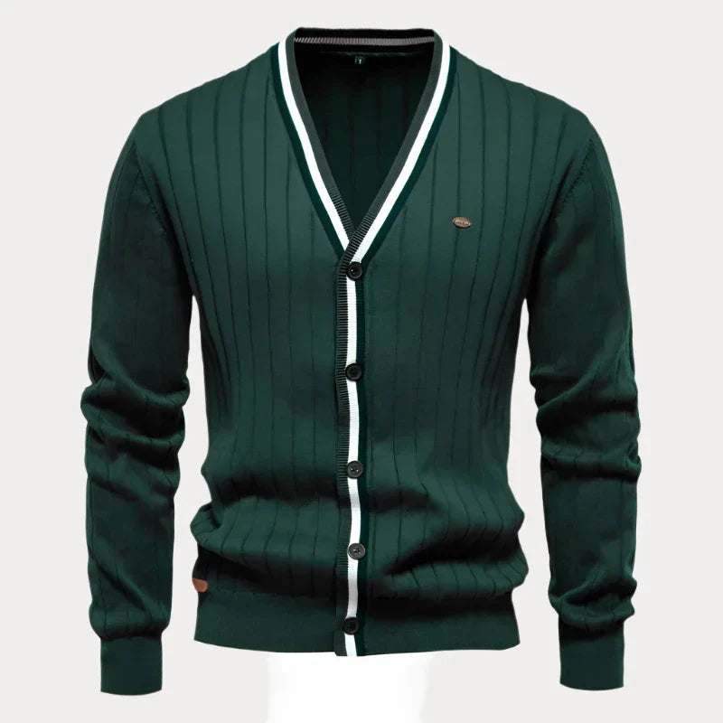 Cardigan Boutonné À Manches Longues Pour Homme | Classique