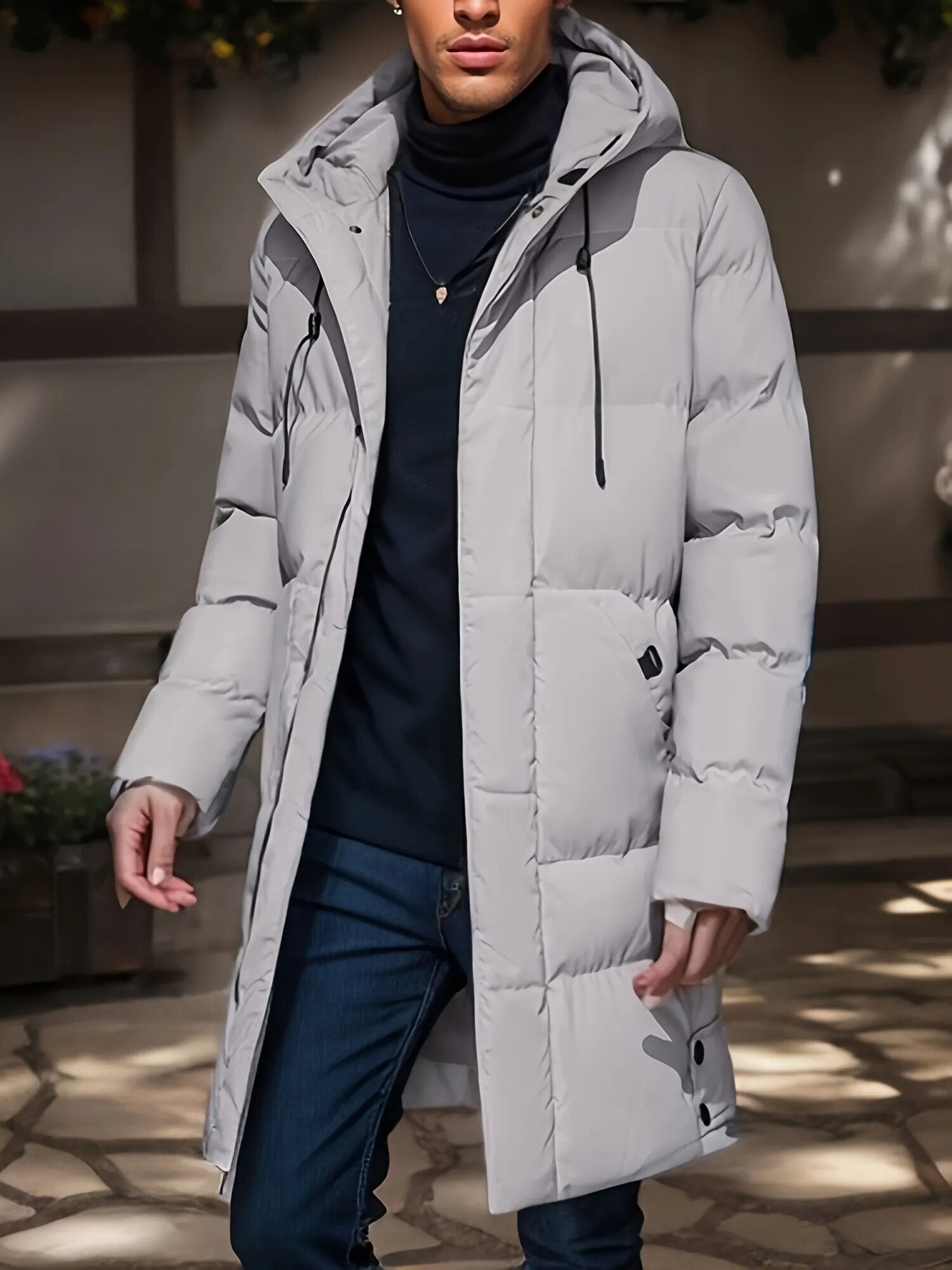 Parka D’Hiver Matelassée Pour Homme | Avec Capuche