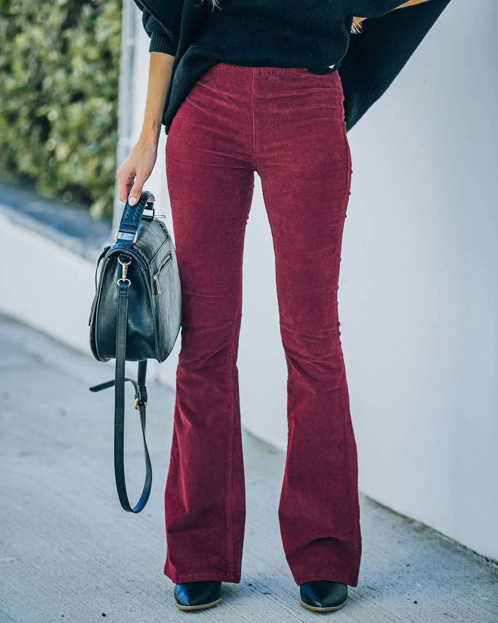 Pantalon Évasé Taille Haute Pour Femme | Décontracté