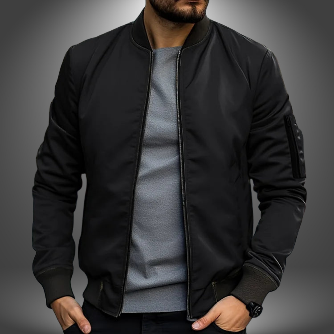 Veste De Transition Zippée Pour Homme | Poignets Côtelés