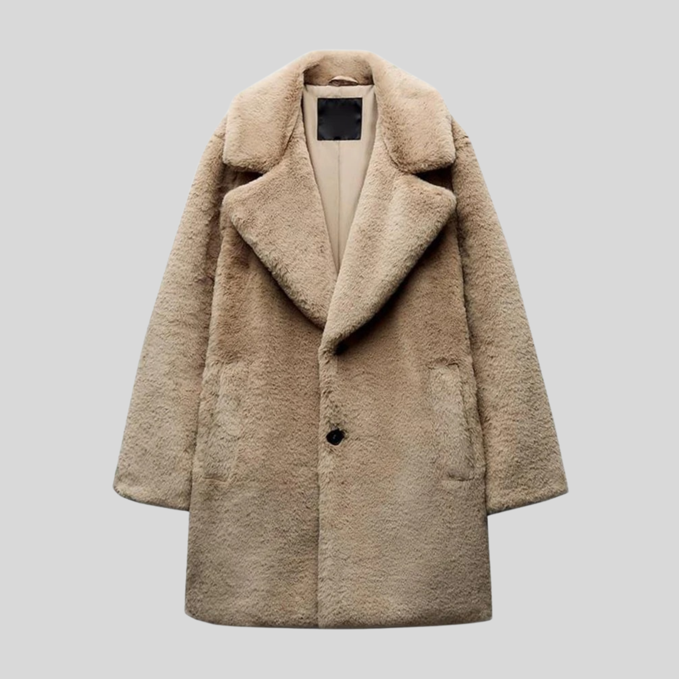 Manteau d'hiver en fourrure Teddy pour femme | Surdimensionné