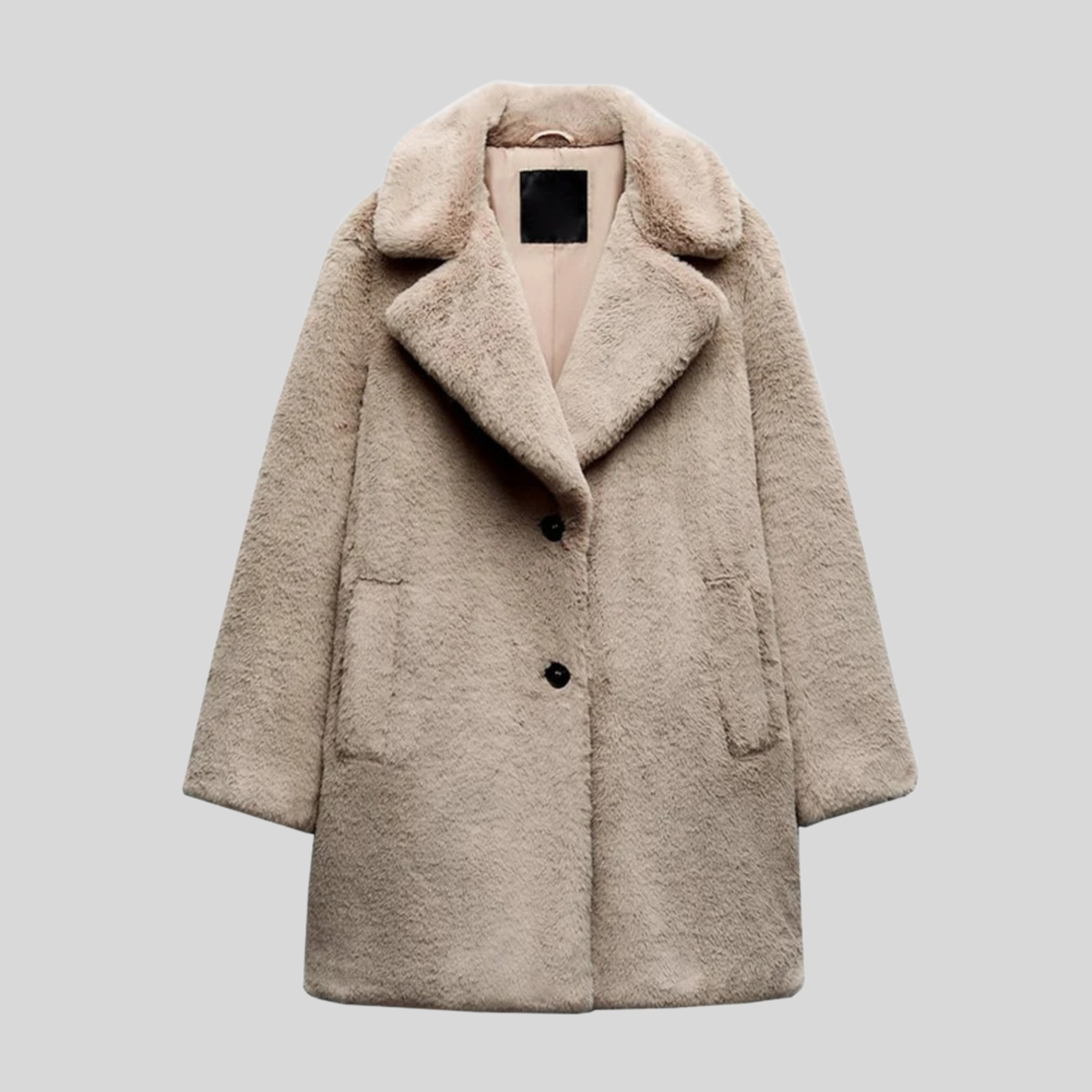 Manteau d'hiver en fourrure Teddy pour femme | Surdimensionné