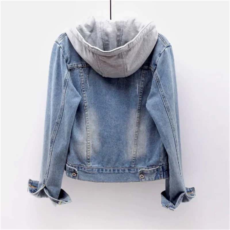 Veste En Jean Avec Capuche Amovible Pour Femme | Style Décontracté