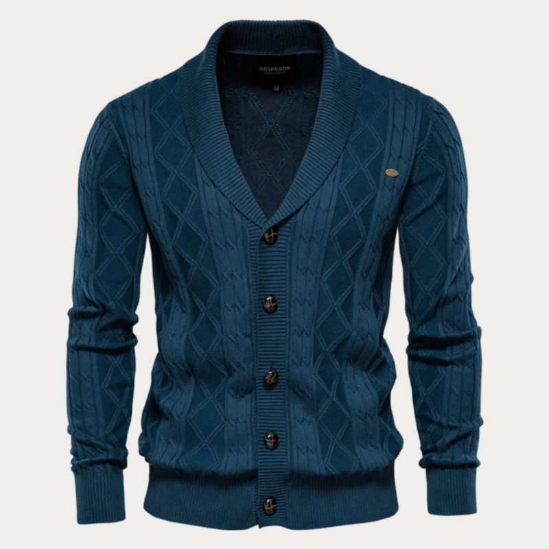 Cardigan Classique En Tricot Pour Homme | Boutonné