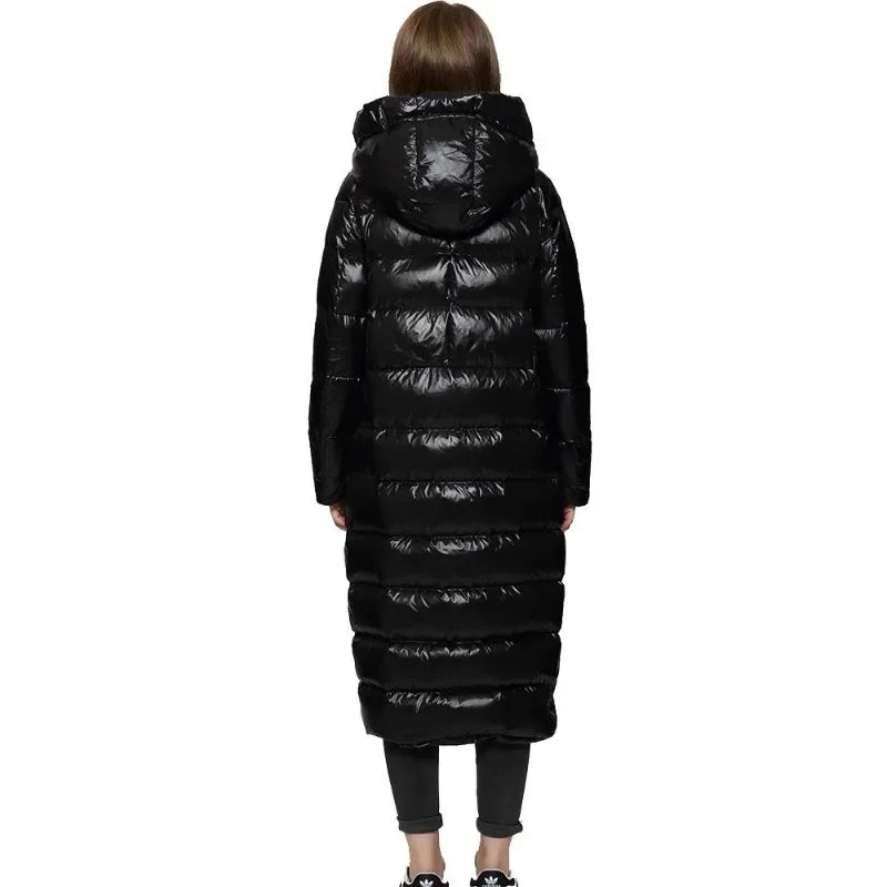 Longue Veste Doudoune D’Hiver Pour Femme | Avec Capuche