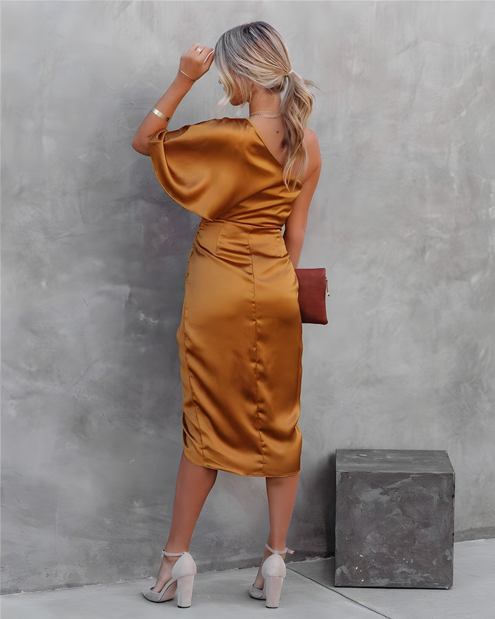Robe De Fête À Une Épaule Pour Femme | Midi