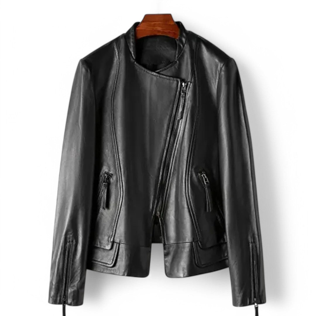 Veste en Cuir Élégante pour Femme-lifestra.fr
