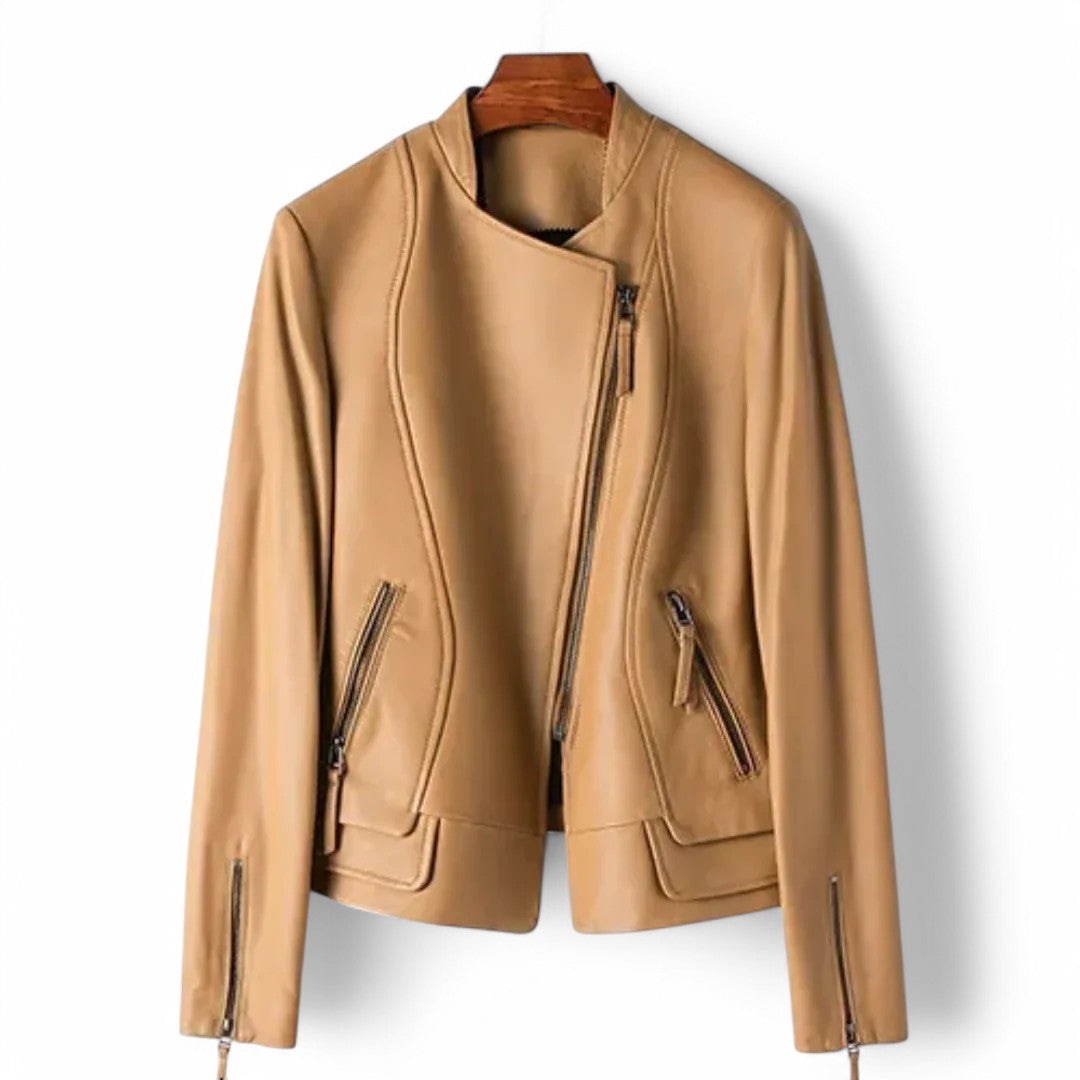 Veste en Cuir Élégante pour Femme-lifestra.fr