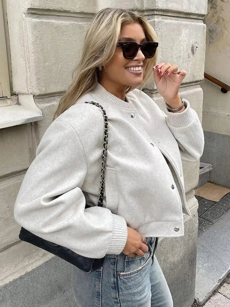 Veste Bomber Courte Et Stylé Pour Femme | Chaude