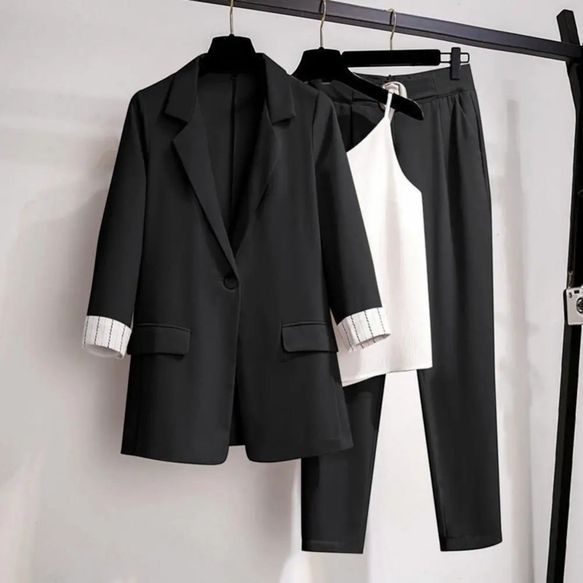 Éva | Ensemble Blazer Trois Pièces Décontracté Pour Femmes