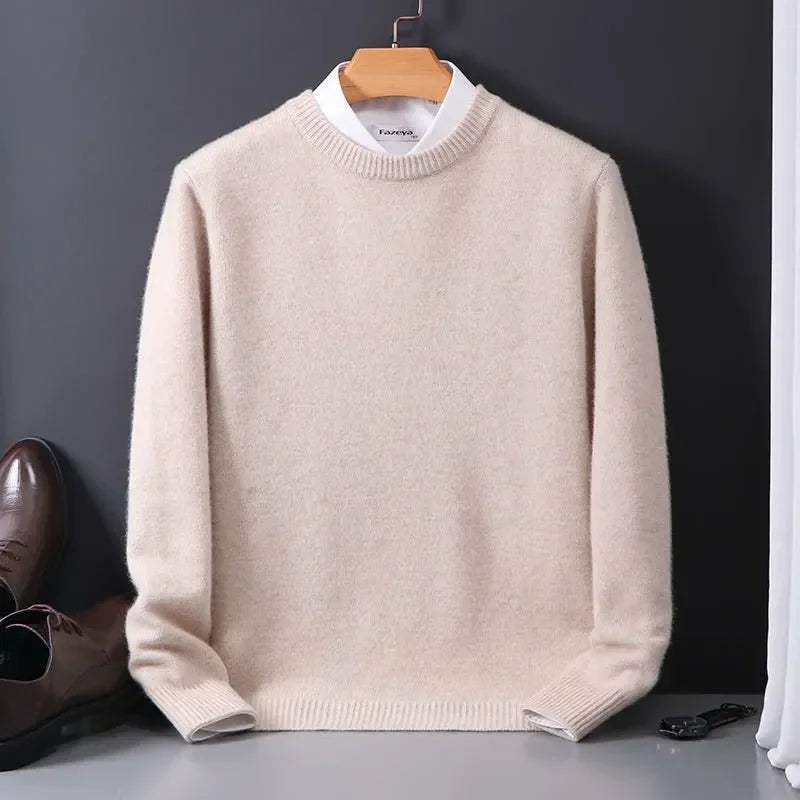 Pull D’Hiver Décontracté En Cachemire Pour Homme | Manches Longues