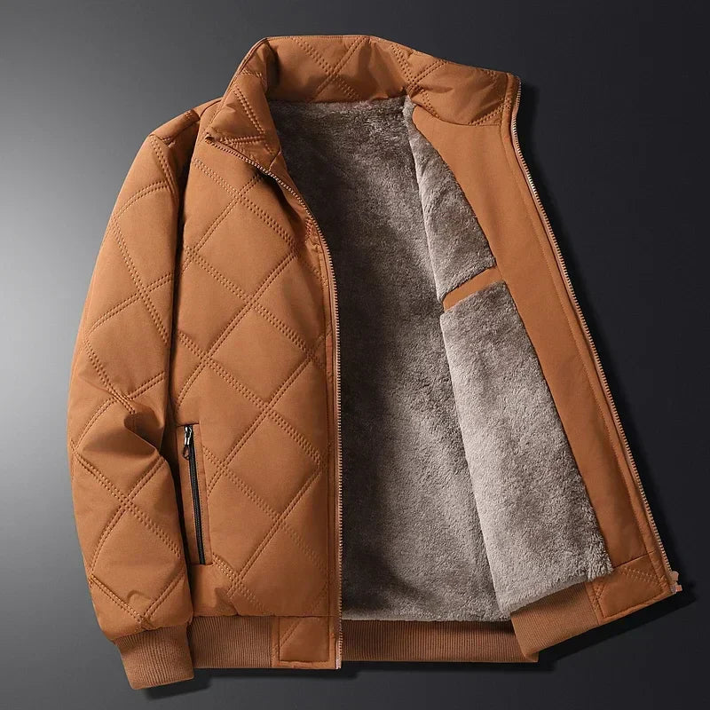 Veste D’Hiver Stylée Avec Fermeture Éclair Et Poche | Manches Longues