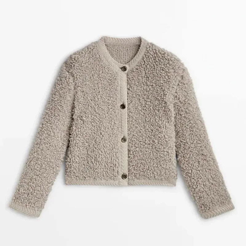 Cardigan Court À Boutons Dorés Pour Femme | Hiver