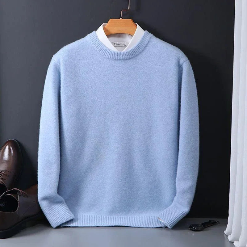 Pull D’Hiver Décontracté En Cachemire Pour Homme | Manches Longues