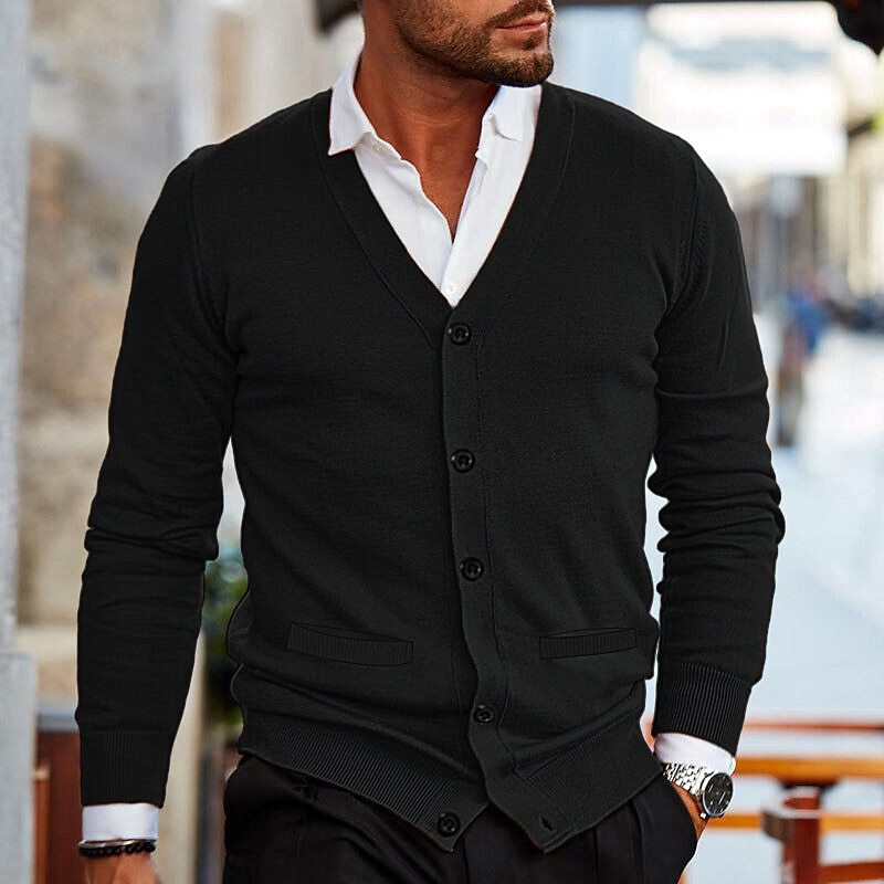 Cardigan Tricoté Pour Homme | Boutonné