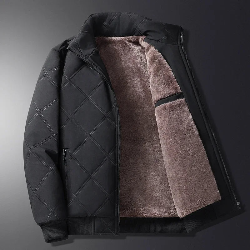 Veste D’Hiver Stylée Avec Fermeture Éclair Et Poche | Manches Longues