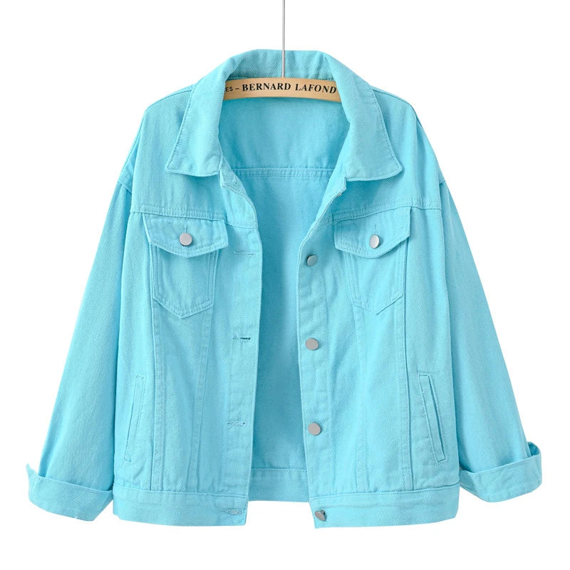 Blazer En Jean Pour Femme À Manches Longues | Avec Poche
