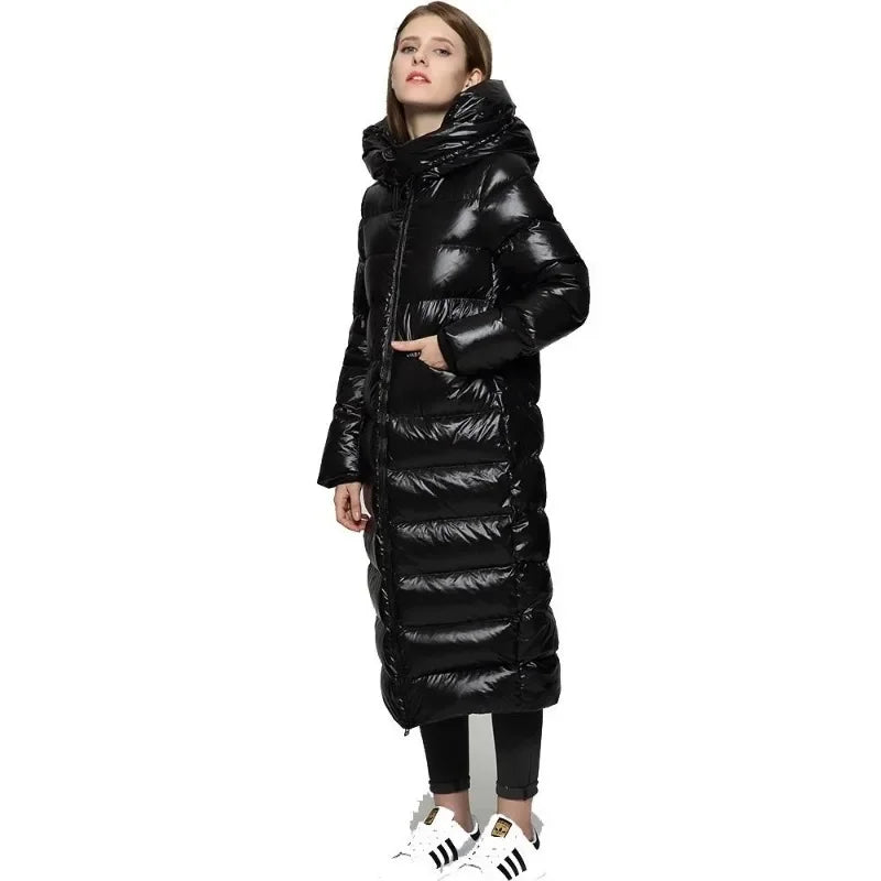 Longue Veste Doudoune D’Hiver Pour Femme | Avec Capuche