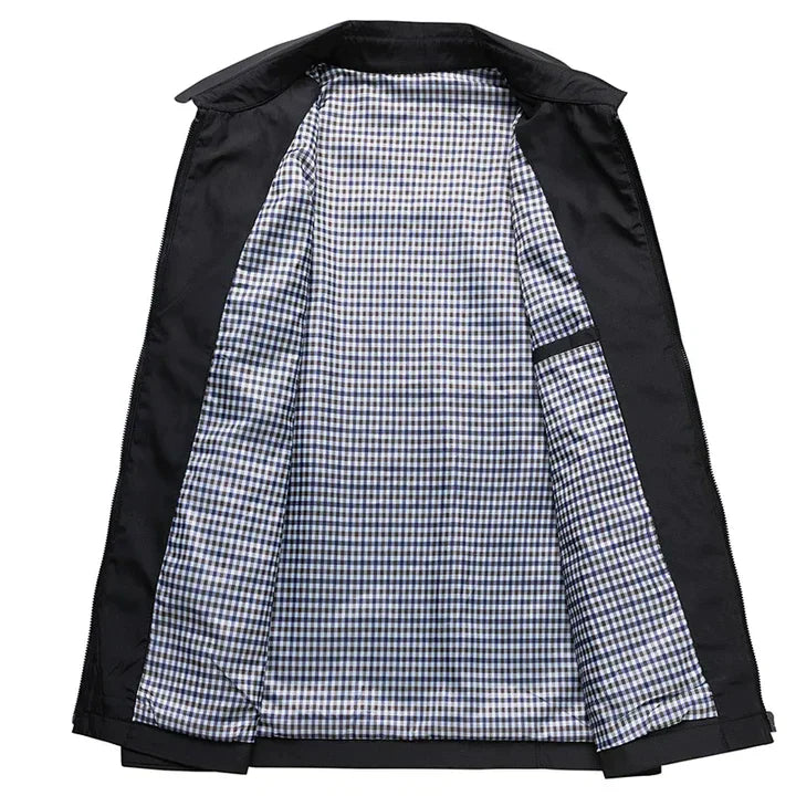 Veste Décontractée Pour Homme Avec Col | Fermeture Éclair