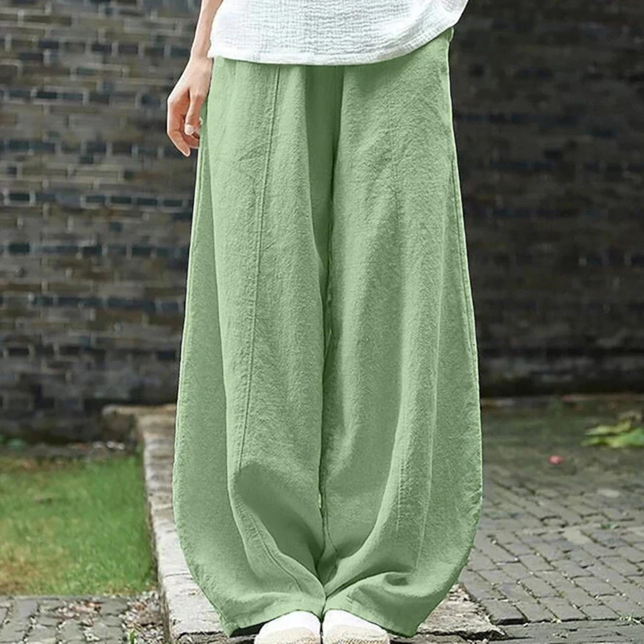 Pantalones de verano cómodos para mujeres | Piernas anchas