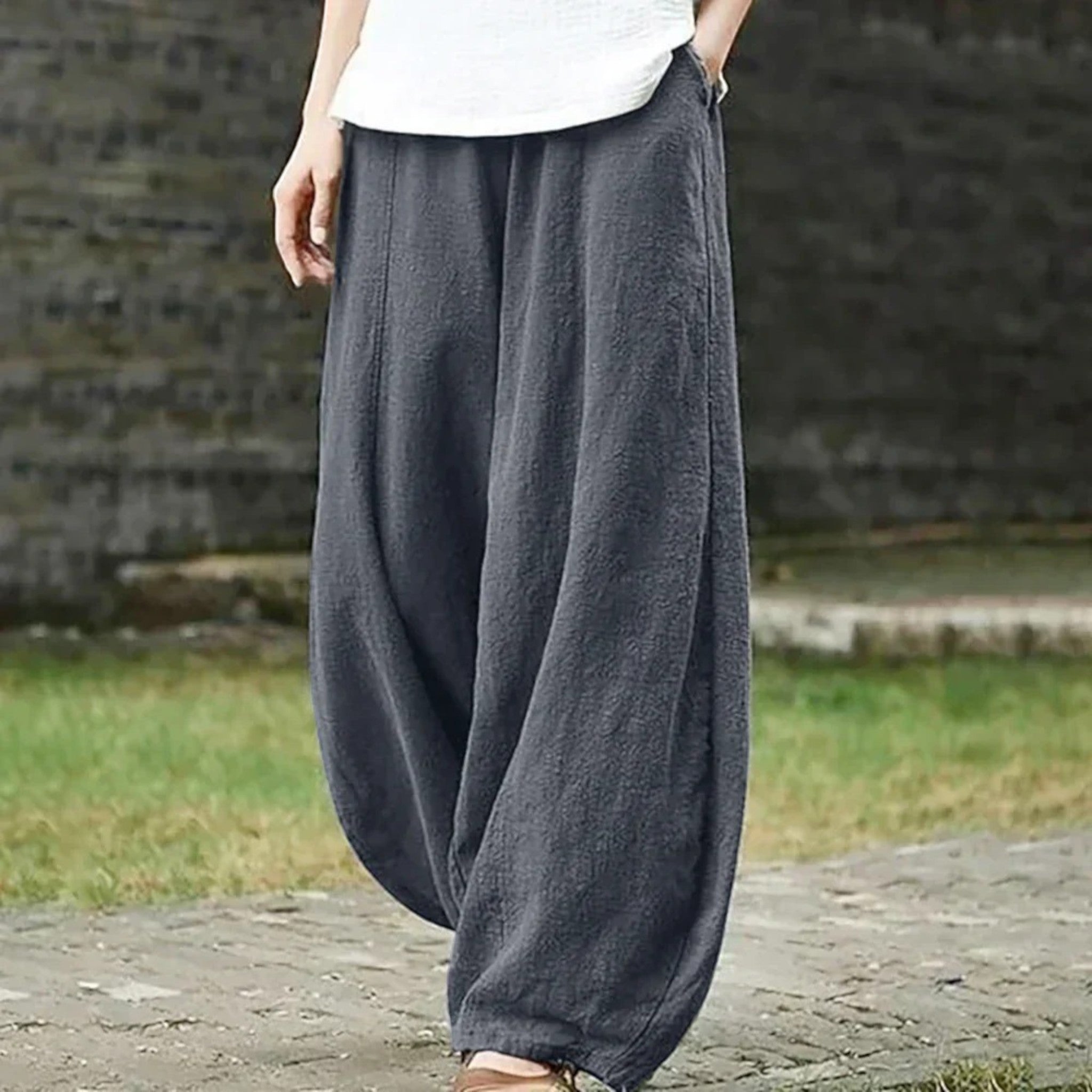 Pantalones de verano cómodos para mujeres | Piernas anchas