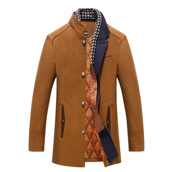 Veste À Manches Longues Et Col Montant Pour Homme | Hiver