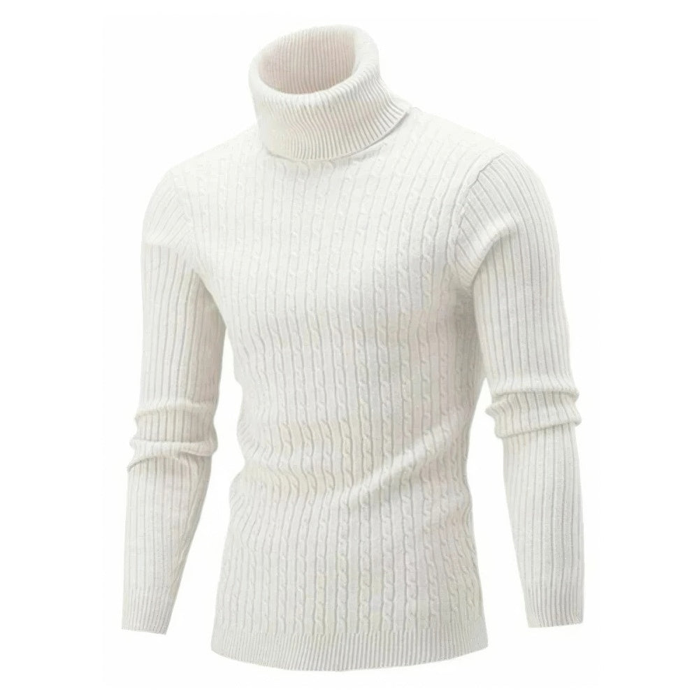 Pull Col Montant Et Manches Longues Pour Homme | Hiver