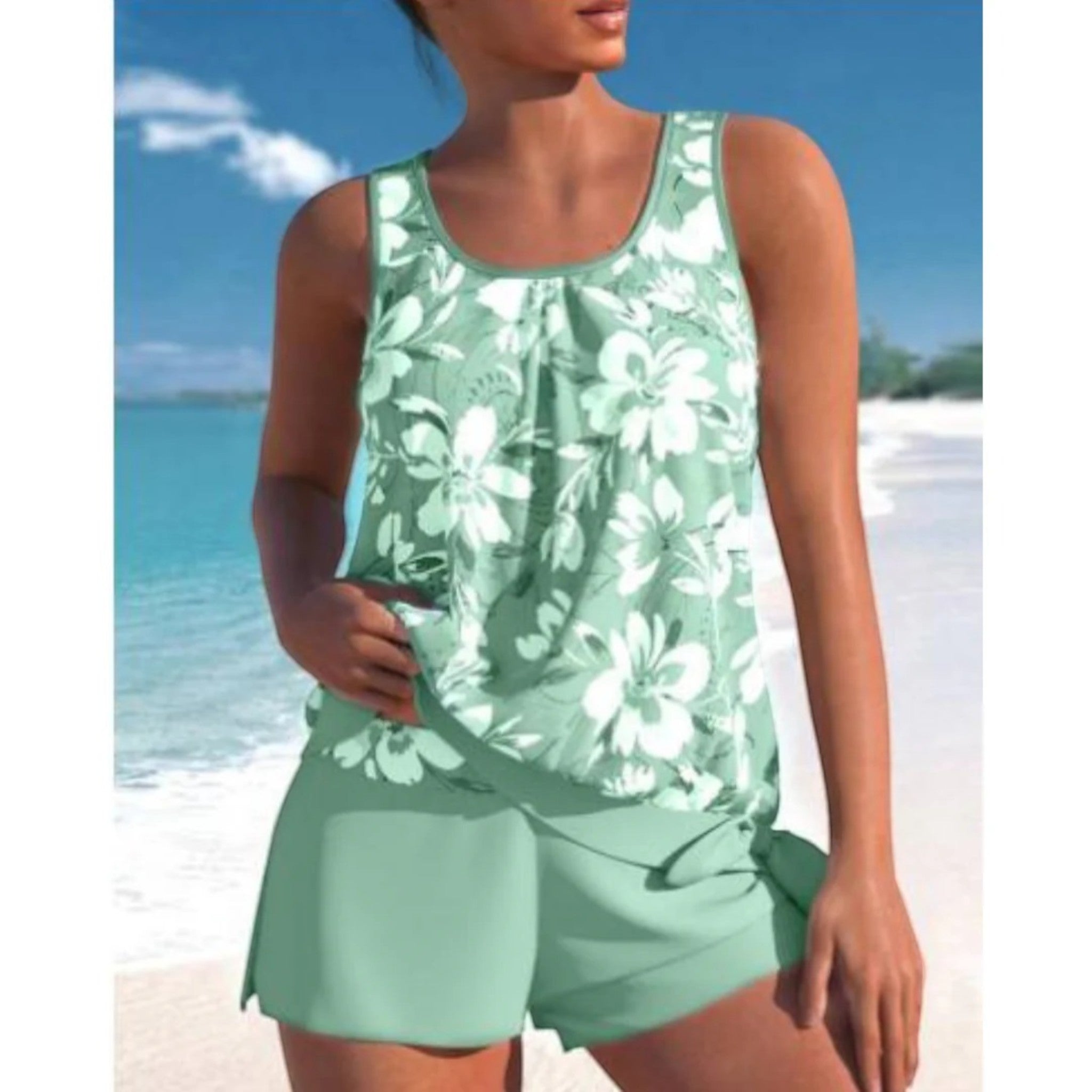 Manon | Tankini À Fleurs Élégantes Pour Femmes