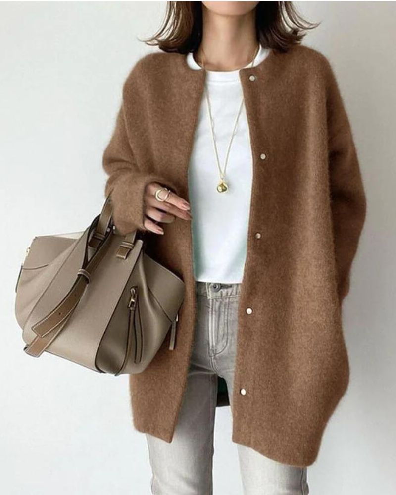 Cardigan Stylé En Cachemire Pour Femme | Hiver
