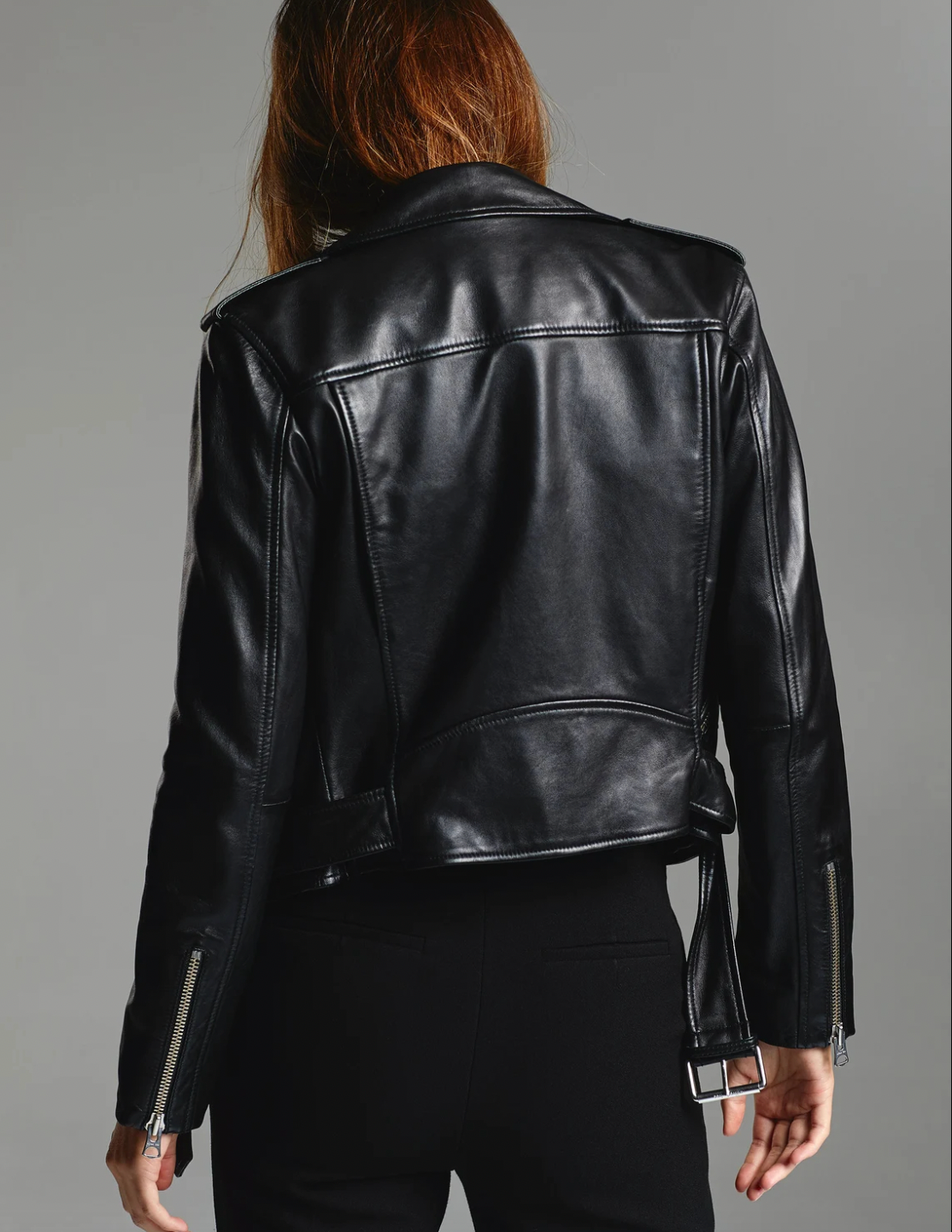 Veste En Cuir Pour Femme | Manches Longues