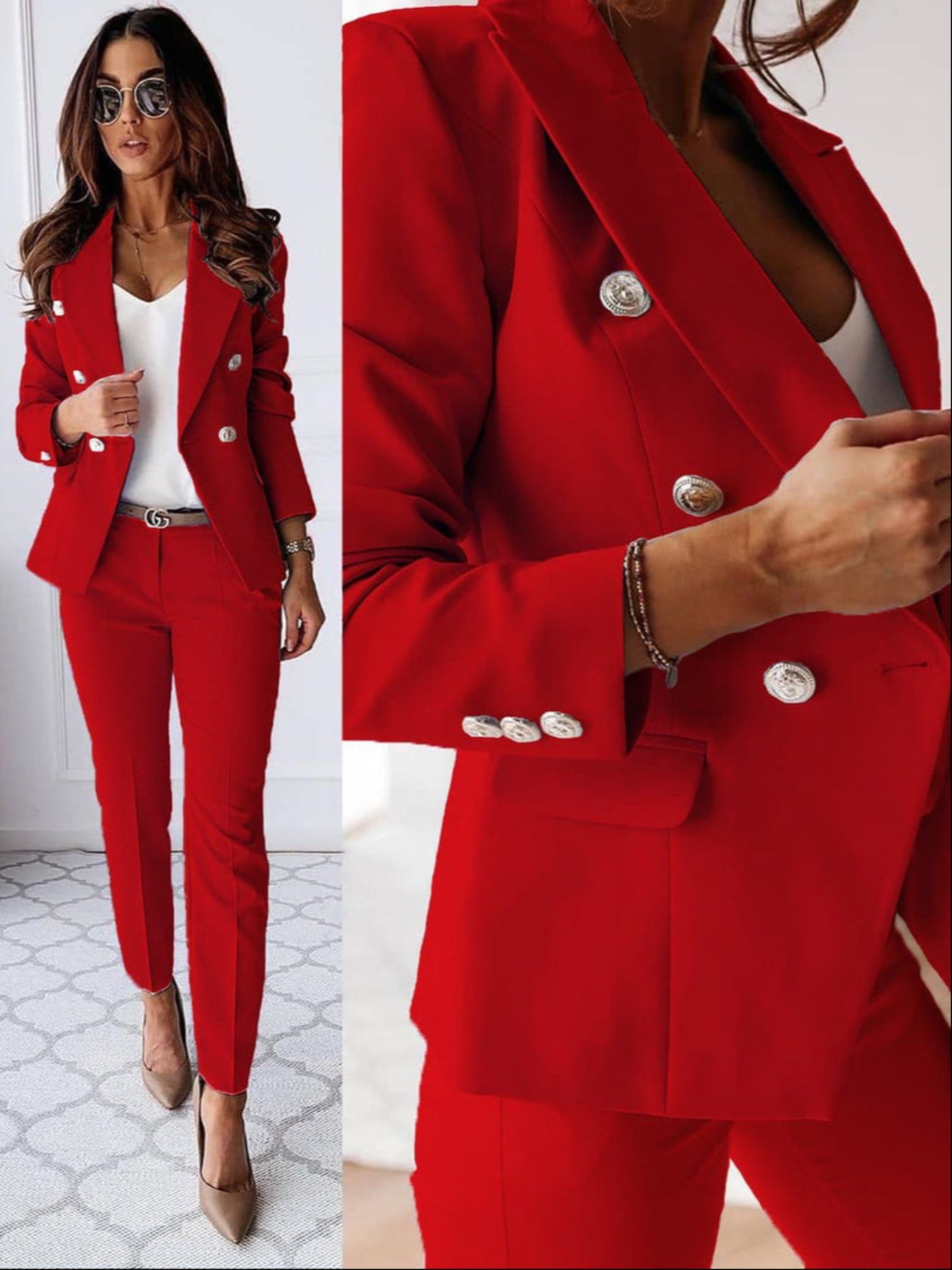 Anaëlle | Set Di Blazer Sartoriali Chic Per Donna