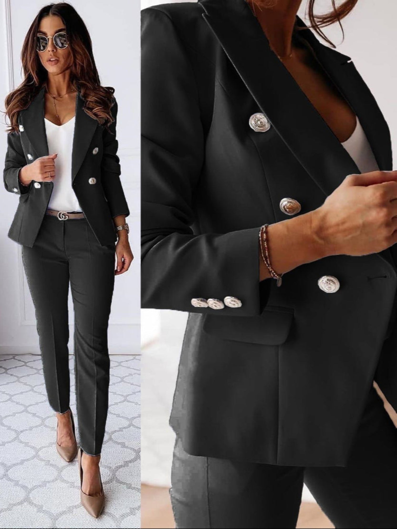 Anaëlle | Set Di Blazer Sartoriali Chic Per Donna