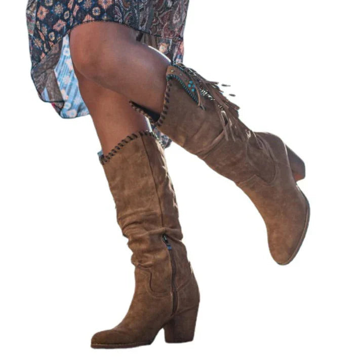 Bottes Hautes Pour L'hiver | Talons Carrés