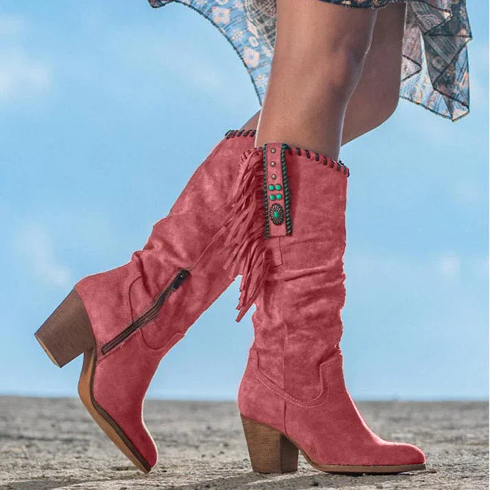 Bottes Hautes Pour L'hiver | Talons Carrés