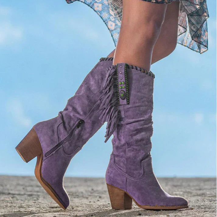 Bottes Hautes Pour L'hiver | Talons Carrés
