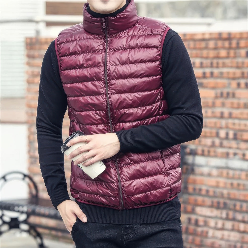 Doudoune Sans Manches Zippée Pour Homme | Hiver