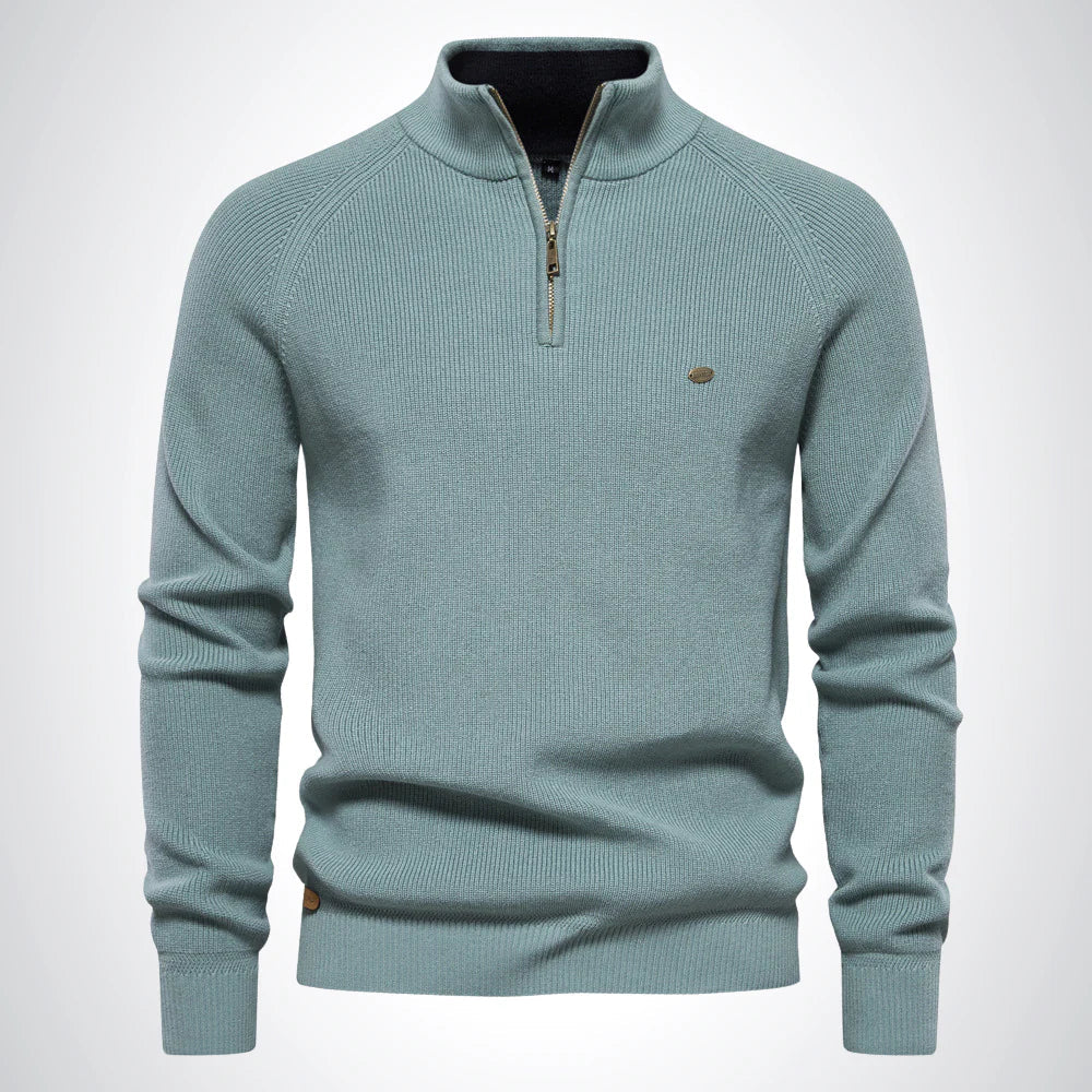 Pull côtelé décontracté à manches longues pour homme | Hiver