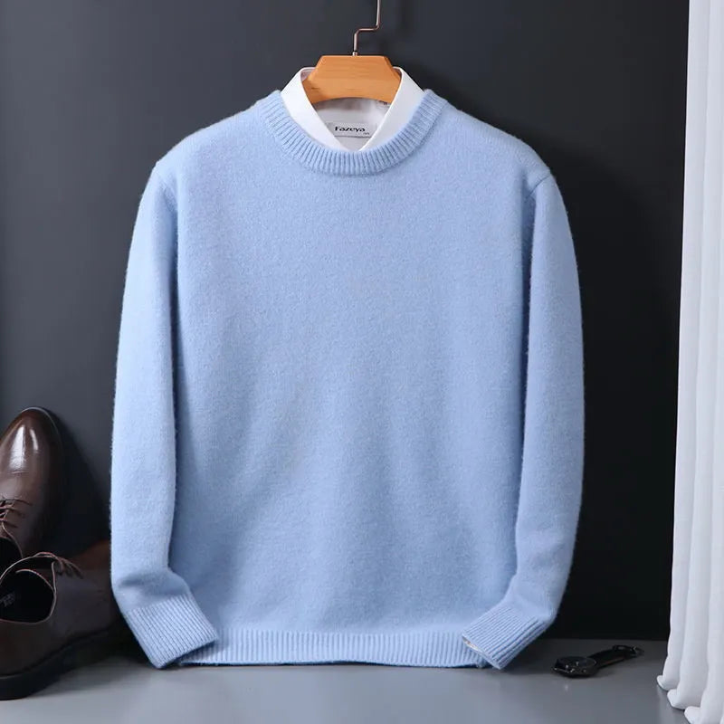 Pull En Cachemire Col Rond Pour Homme | Manches Longues