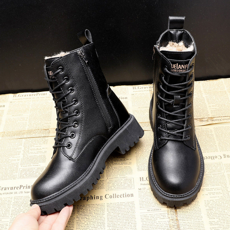 Bottes En Cuir Noires Pour Femmes | Hiver