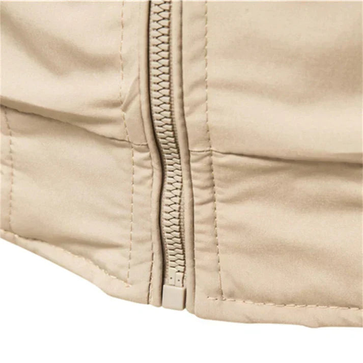 Blouson Aviateur Classique À Rayures Côtelées Pour Homme | Automne