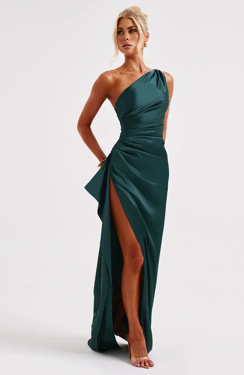 Robe De Soirée Pour Femme À Une Épaule | Dos Nu