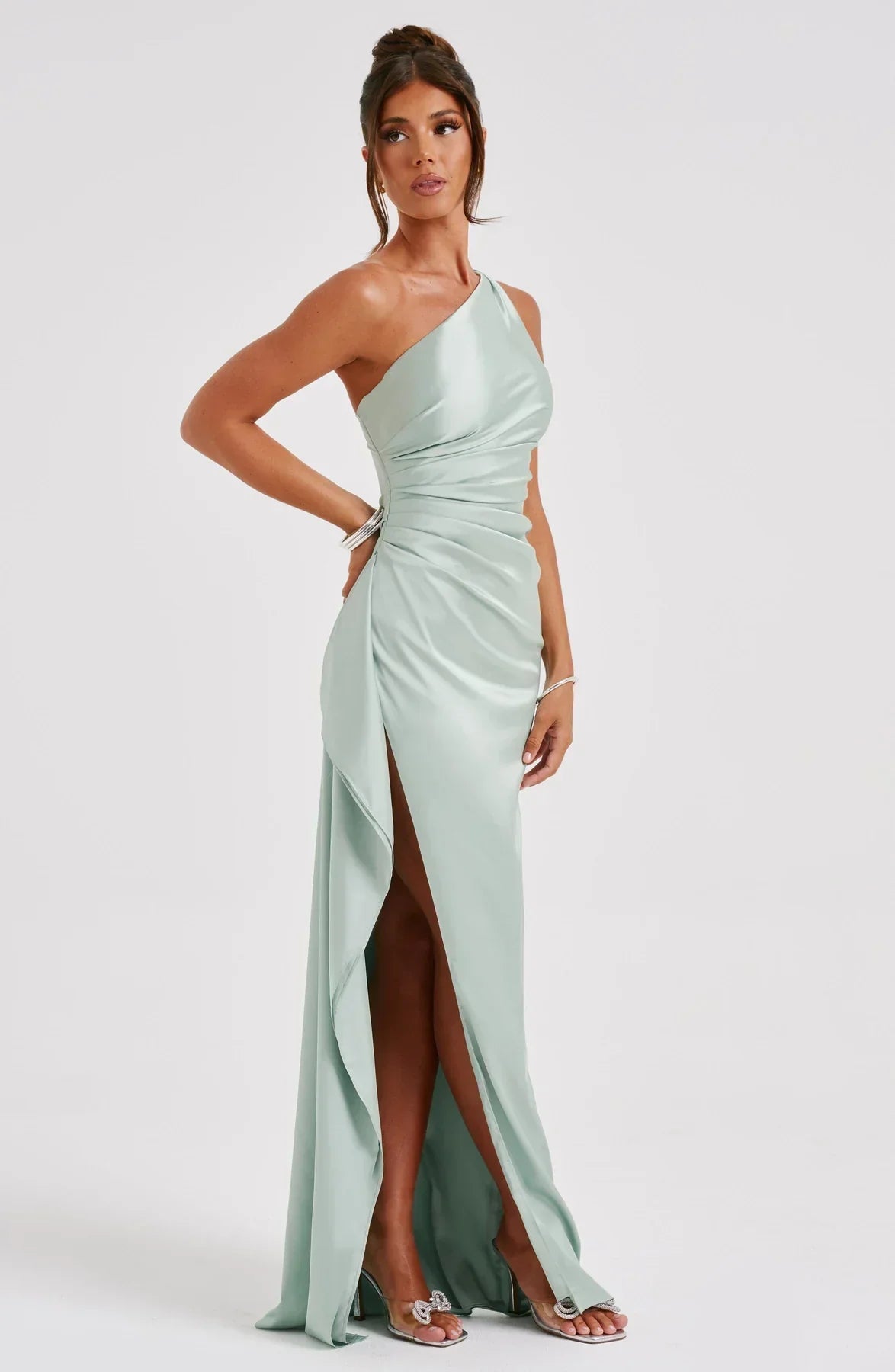 Robe De Soirée Pour Femme À Une Épaule | Dos Nu