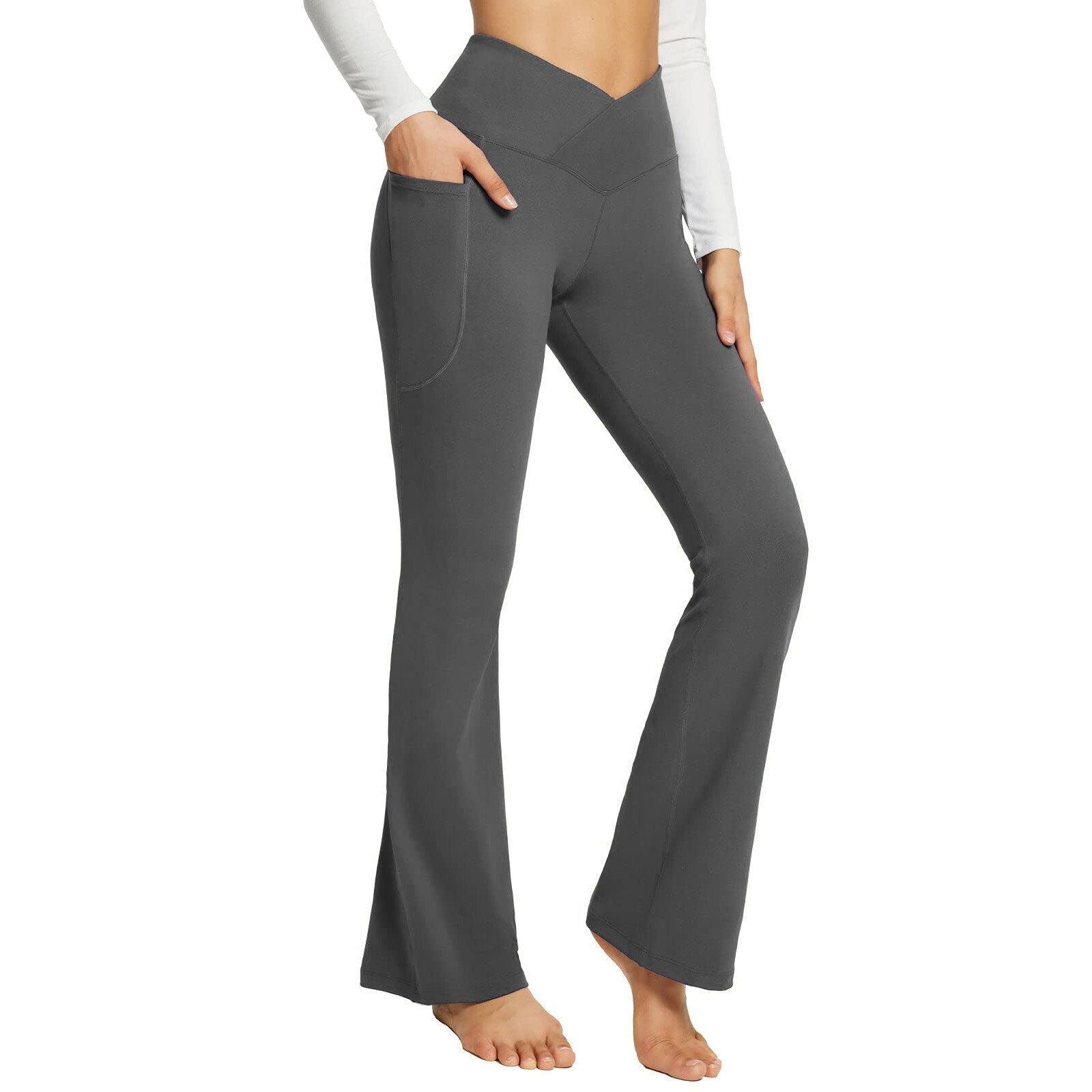 Pantalon De Yoga Évasé Tendance Pour Femme | Taille Haute