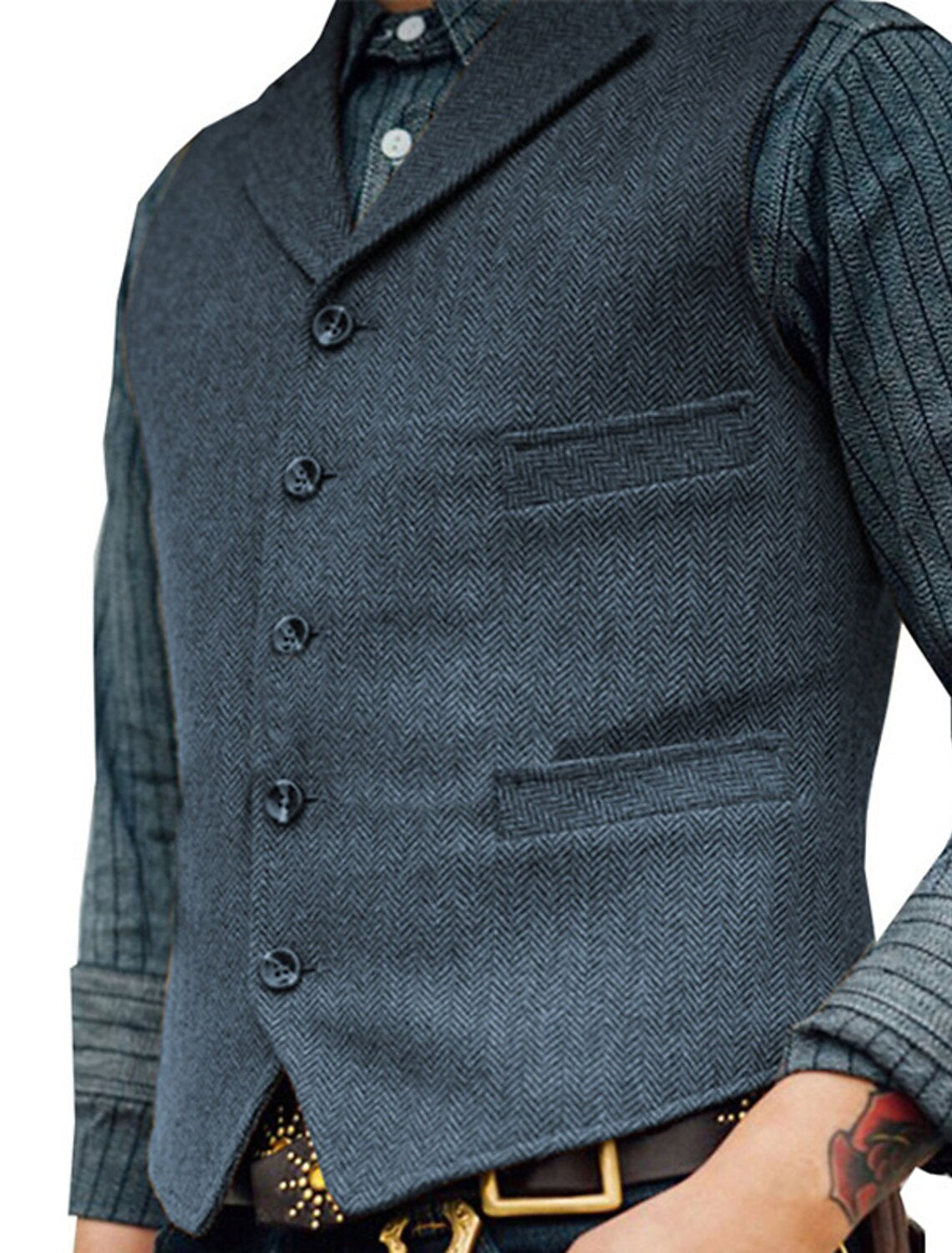 Gilet Boutonné Pour Homme | Sans Manches