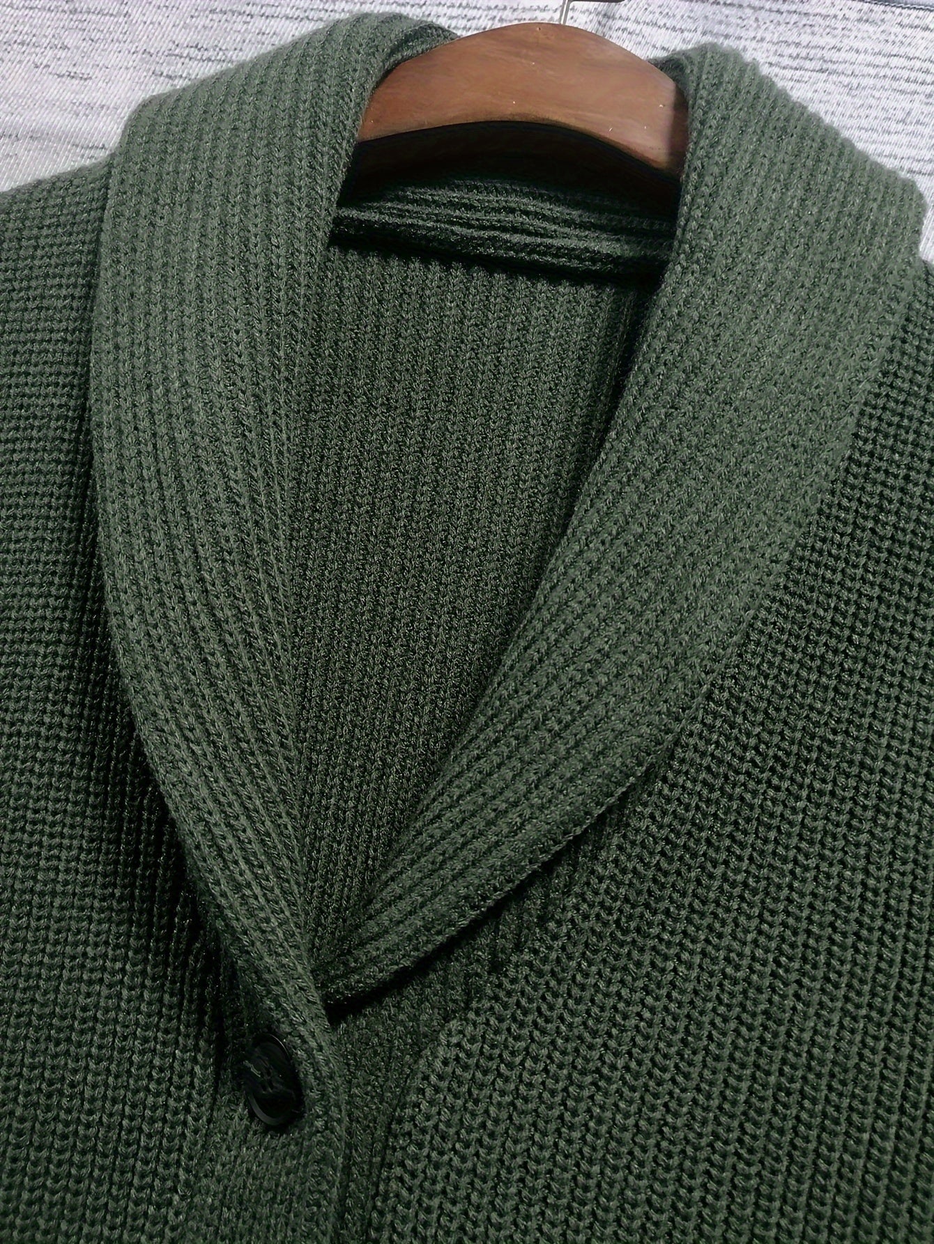 Cardigan D'hiver À Manches Longues Pour Homme | Avec Bouton