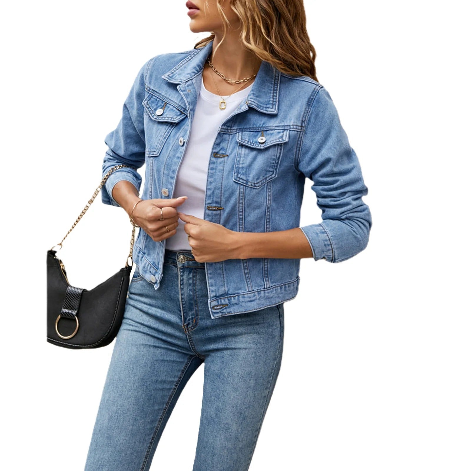 Veste En Jean Décontractée Pour Femme | Courte