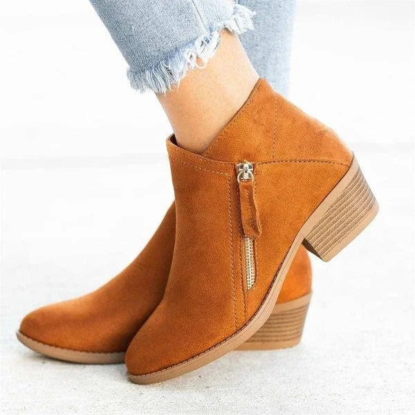 Bottes Orthopédiques En Cuir Pour Femme | Détail Zippé