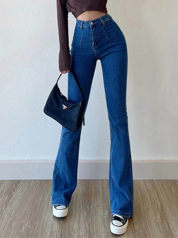 Jean Évasé Bootcut Décontracté | Taille Haute